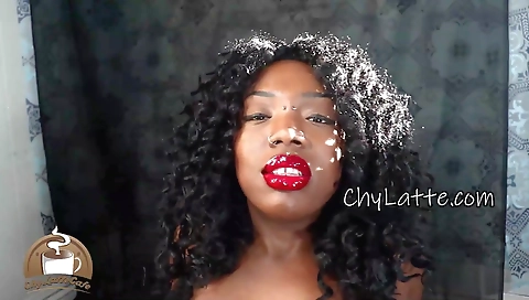 Horny brunette ebony milf with tits enjoys sex with her stepmom