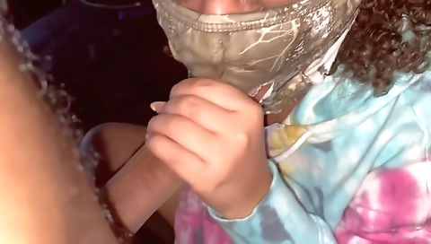 Hot ebony chick is getting her pussy fucked by her lover