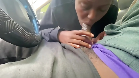 Outdoor amateur sex with a big cock sucking and smoking