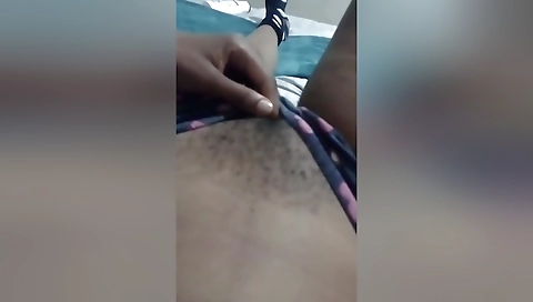 Amateur ebony 18+ sex with hairiness in hot porn scene
