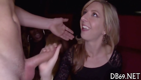 Ebony group of milfs have a deepthroating with a big black cock