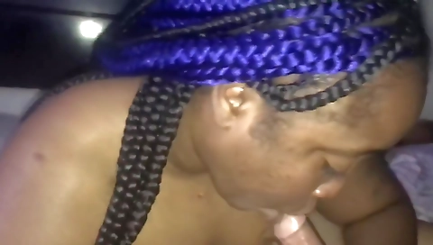 A mature brunette is getting fucked in her mouth and pussy