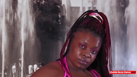 Horny brunette tattooed girl with a sexy body and shaved cunt