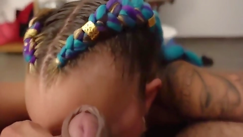 Amateur latina with a big booty getting it all in her ass