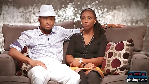 Outgoing Black Amateur Couple Look For A Threesome