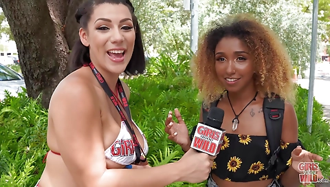 Ebony girl shows off her huge natural tits on the webcam