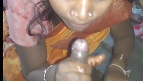 Ebony hairy pussy fucked by black man with deep throat