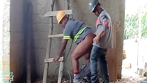 Amateur gay interracial fuck scene with black and brunette