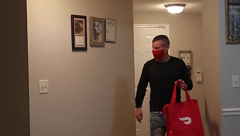 A sexy latina girl gives a hard cock to her boyfriend