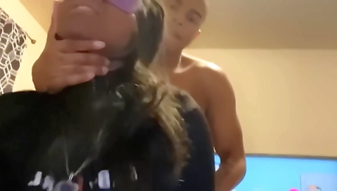 Busty ebony milf has an amazing ass and gets her ass fucked