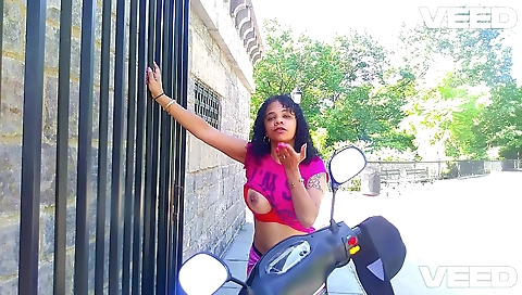 Busty brunette gets naked for the most popular pornstars