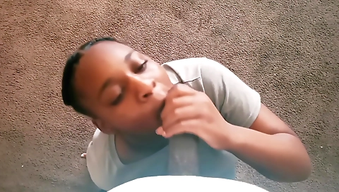 Big cock ebony brunette and mouth sex till mouth full