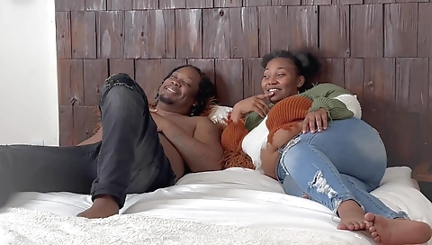 Big ass ebony hottie with a fat booty fucked in doggystyle