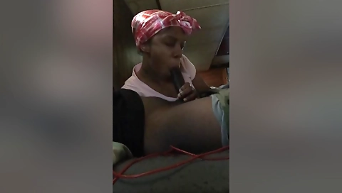 Ebony milf with a shaved booty 18+ and a tight pussy